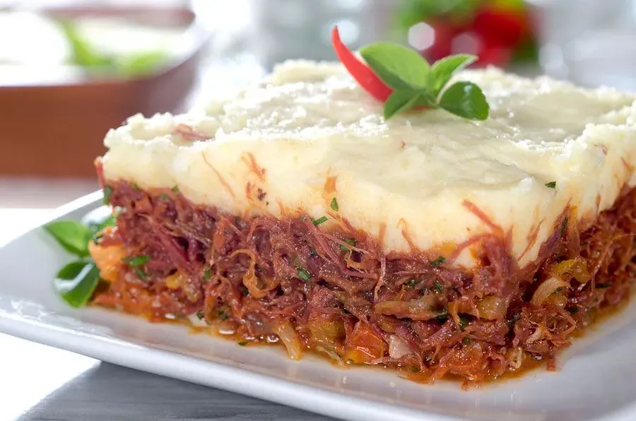 Escondidinho de carne seca
